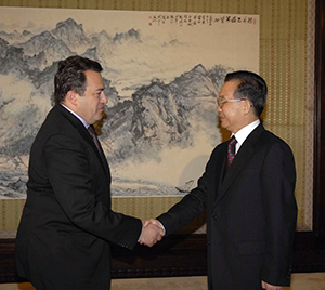 Με τον Πρωθυπουργό της Κίνας